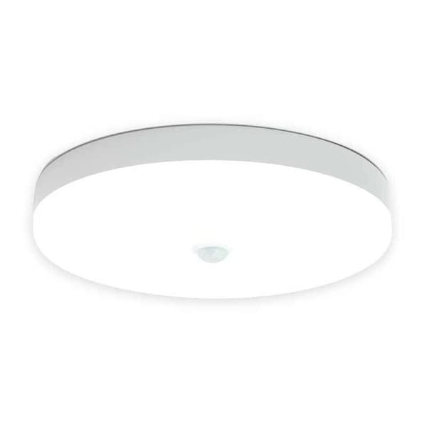 Wireless Ceiling Light with Dusk Sensor, Rechargeable Battery Motion Sensor Light for Garage, Easy Installation 6500K Daylight[RM]