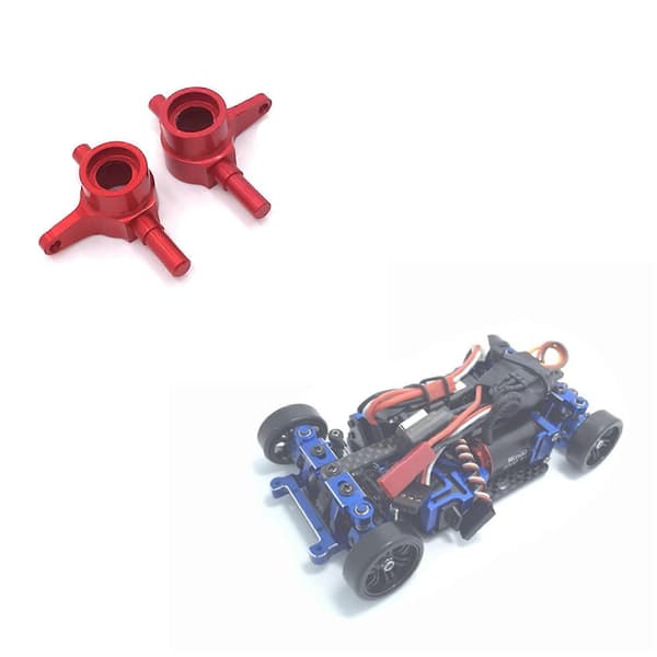 2 st. främre styrkoppar i metall för Mini-Q 1/28 RC-driftbil uppgraderingsdelar, 1