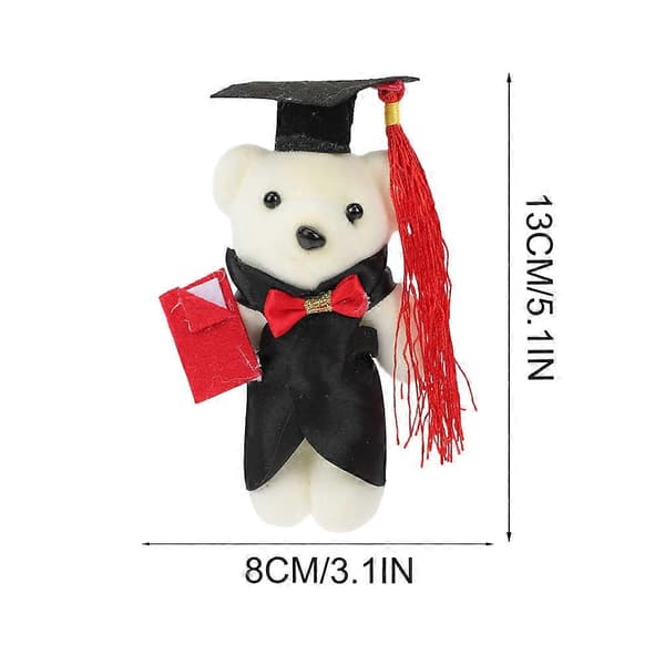 [RM]Graduation Bear Miniature Bear Dolls til Buket DIY Brug 8 stk.