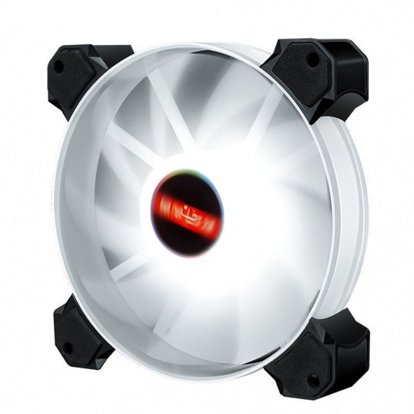 12cm RGB LED PC-chassifläkt Lätt att Installera Hög Hastighet Vitt Ljus