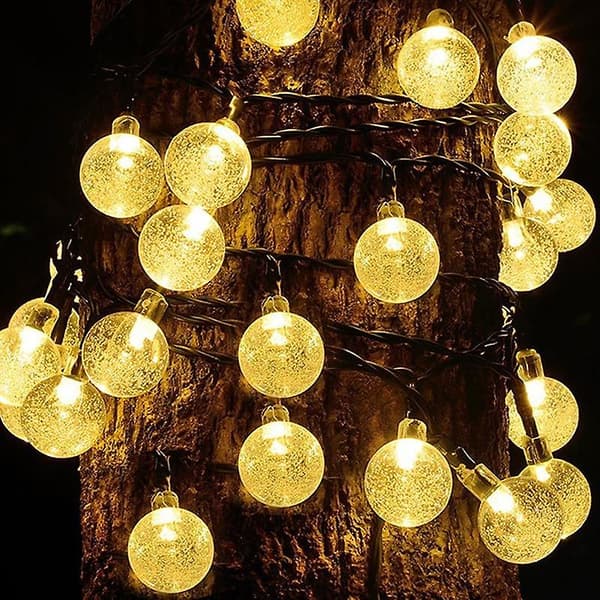 [RM]Crystal Ball Solar Lamp Outdoor IP65 Waterproof Light String