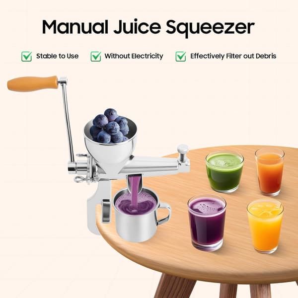 [RM]Manual Wheatgrass Juicer 304 Stainless Steel Suitable for Squeezing Celery, Kale, Spinach, Parsley