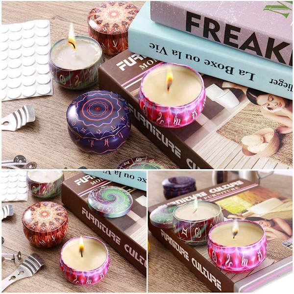 [RM]Candle Making Kit, DIY Candle Making Tools with Candle Jars, Candle KLB