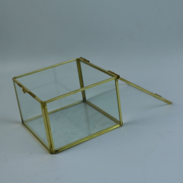 Glas Oregelbunden Geometrisk Suckulent Planteringskruka Terrarium Behållare Vas Låda #8