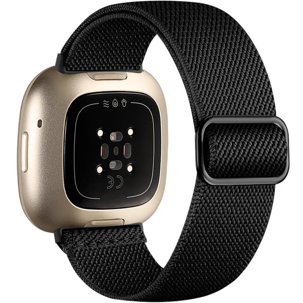 Elastiska nylonband, kompatibla med Fitbit Versa 4 Band/Fitbit Versa 3 Band/Fitbit Sense Band/Sense 2 Band, Set