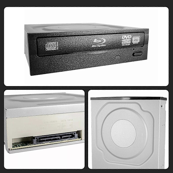 [RM]Intern SATA Blu-ray BD 3D 6X Combo Afspiller Læser DVD-brænder PC-drev til stationær computer