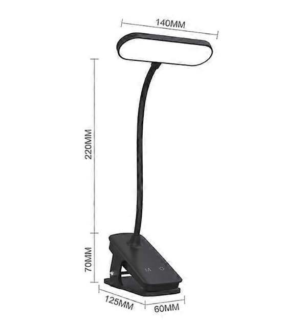 Flexibel klämbar läslampa - Svanhals - USB-driven - LED-boklampa