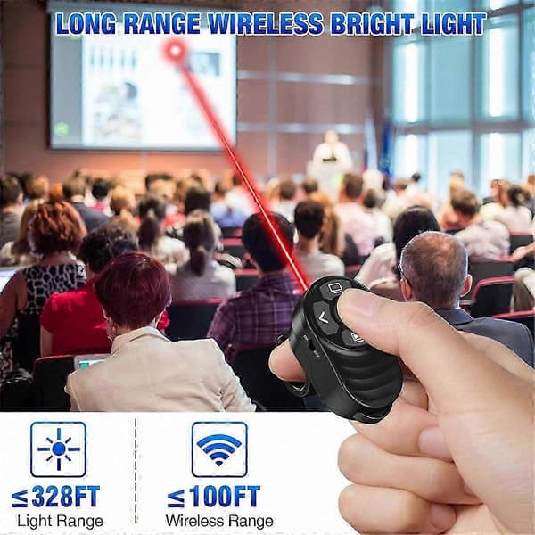 USB-C ladattava langaton esitysklikkeri Black