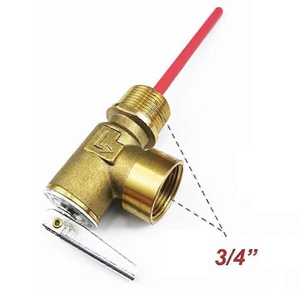 RV sikkerhedsventil 3/4\" NPT 150PSI til vandvarmer Gold