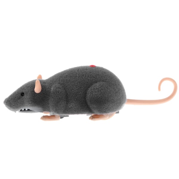 infraröd fjärrkontroll rc rörliga råtta djur trick skrämmande leksak grå