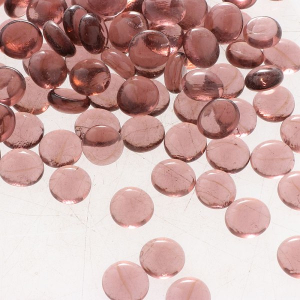200 stycken glasmarmorpärlor Vasfyllmedel Dekor Blandad färg Transparent Rosa