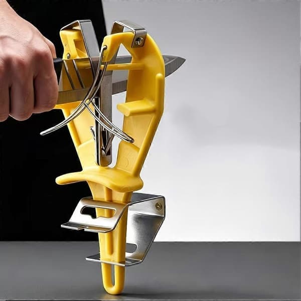 Stainless Steel Knife Sharpening Tool with Mount, Professional Maintenance Sharpener for Kitchen Knives