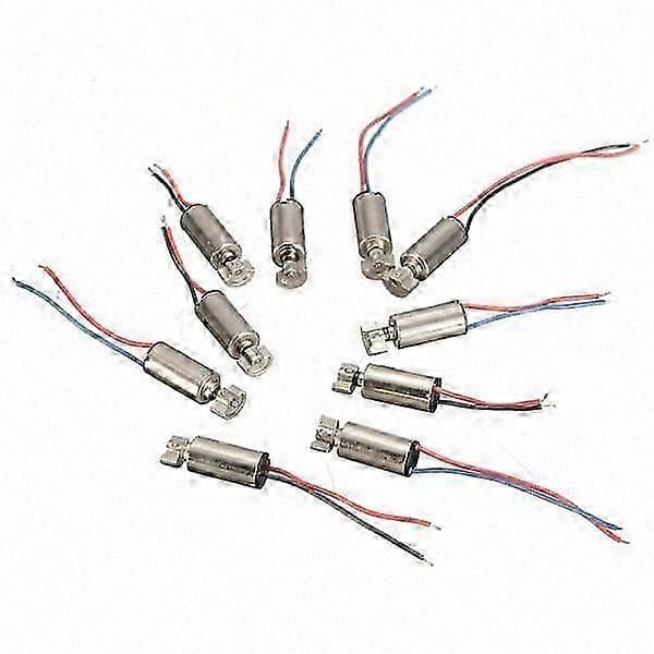 10 stk. mini vibrationsmotor 4x8mm DC 1,5-3V til RC-legetøj telefonreparation