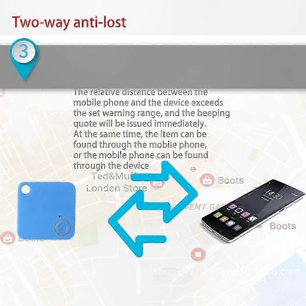 Bluetooth Tracker Combo Pack Nøglefinder Slankt Design GPS-kompatibel Genstandsfinderløsning Black