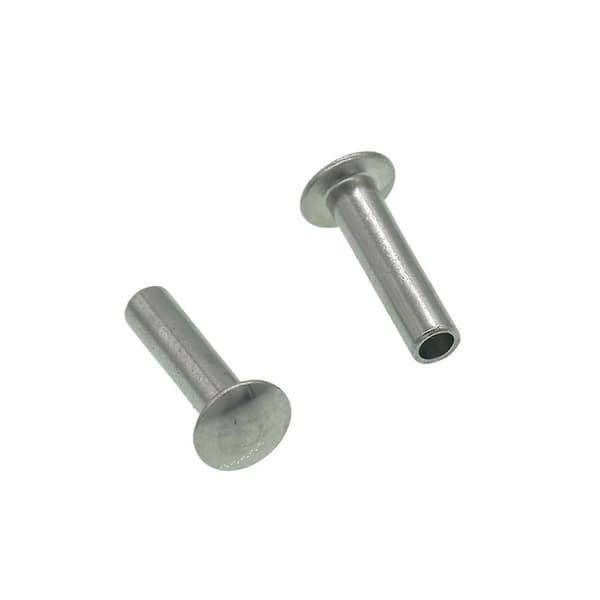 Ovale halv-rørnagle 304 rustfritt stål halv hul M3 M4 3-30mm