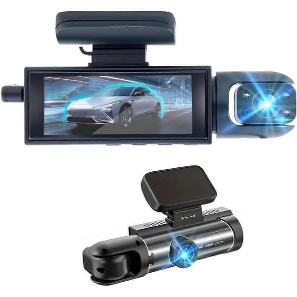 [RM]Dobbel Dash Cam, Dashcams for biler med IR nattsyn og loop-opptak