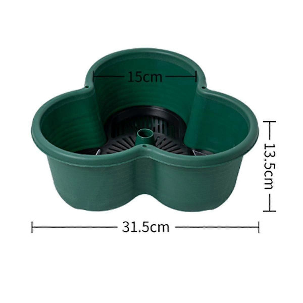 [RM]Vertical Stackable Planters for Gardening, for Strawberries, Flowers, Vegetables, Three-Dimensional Planters (5 Pcs.) Green