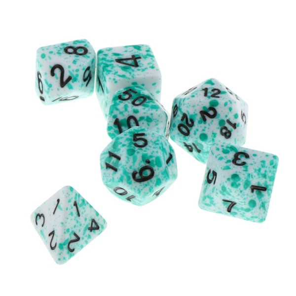 7 / Set med polyedriska plasttärningar för Du0026D Dungeons and Dragons spel leksak stil 4