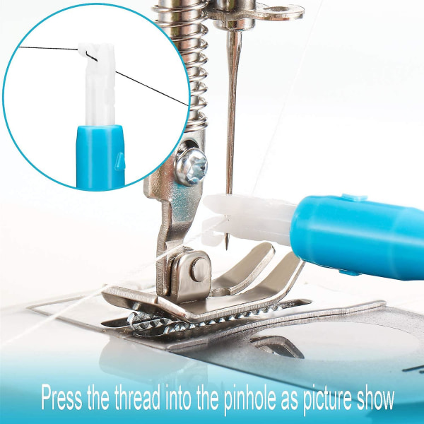 2 delar automatisk nålträdmaskin nålträdare införing automatisk nålväxlare nålträdverktyg, håller nålarna stadigt