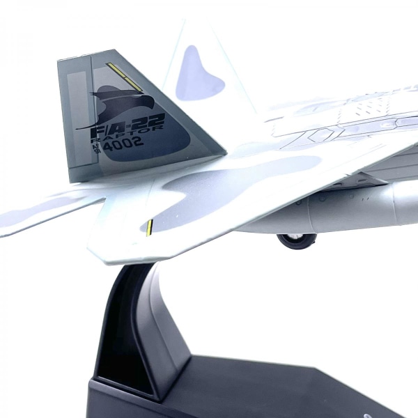 1/100 Skala Gjuten Metall F-22 Raptor Flygplan USA Flygvapen Militär Jaktplan Modell Leksaker