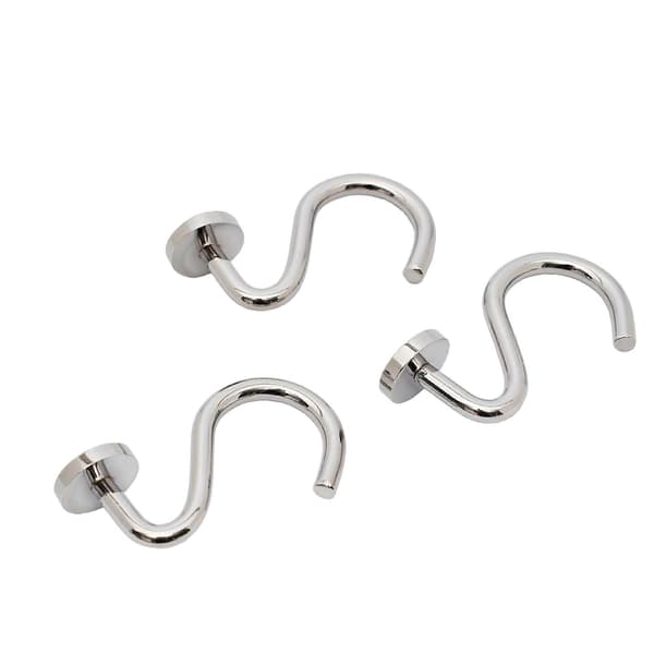 5-pack metall duschdraperikrokar, duschring, duschdraperikrokar, silver