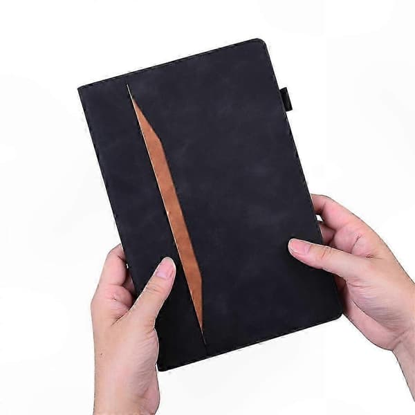 PU læder tablet cover med kortholder til 10,5-11 tommer enheder Black