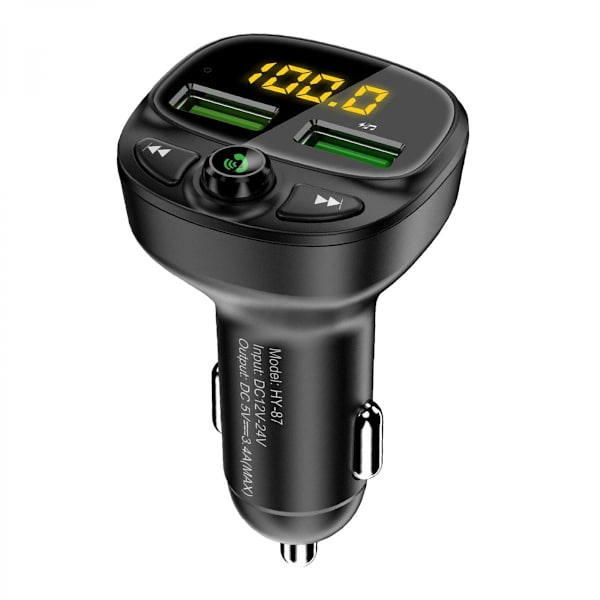 USB Billaddare Bluetooth V5.0 FM-sändare QC3