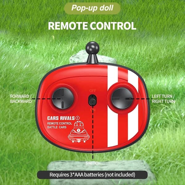 [RM]1 Set Speed Bumper Cars Toy Mini Remote Control Ejector Vehicle with Remote Control
