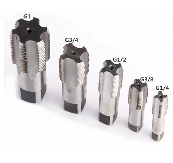 5 st rörgängtapp 55 grader G1/8 G1/4 G3/8 G1/2 G3/4