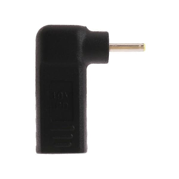 Laddare 2,5 x 0,7 mm hane vinklad adapterkontakt till USB-C / typ C
