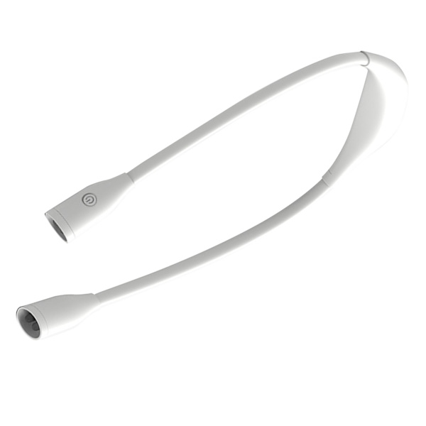 [RM]Rechargeable LED Neck Reading Light, 360 Degree Adjustable Book Light for Bed Reading, White
