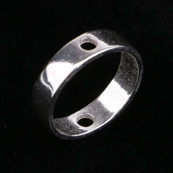 Stycke 925 silverfärg runda distanspärlor för smyckestillverkning 6mm