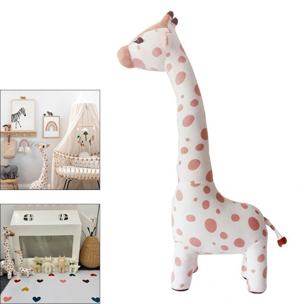 Mjuk Stoppad Giraff Gosedjur Djungelleksak Och Kudde För Läggdags Kompis 67cm