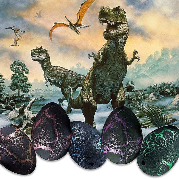 Magiska kläckande växande dinosaurieägg påskfestleksak för pojkar och flickor barnkalas