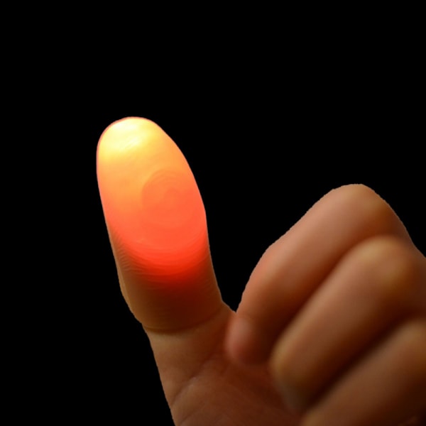 2 st Magiska Lysande Fingrar LED-Tricks Tumrekvisita