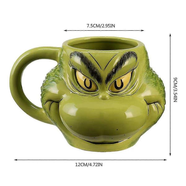 Grinch julekrus: Morsomme nyhetskrus i harpiks til julefester