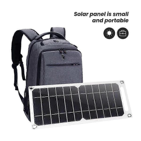 5V Højeffektivt USB-solpanel Udendørs Vandtæt Vandreture Camping Bærbare Celler