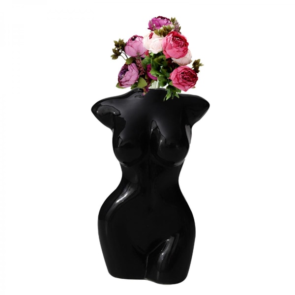 Blomvas i form av en kvinnokropp