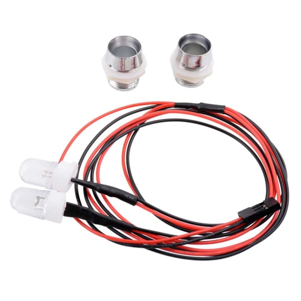 RC LED-lampa för 1/5 1/8 1/10 1/12 1/16 Modellbil Reservdelar 10mm