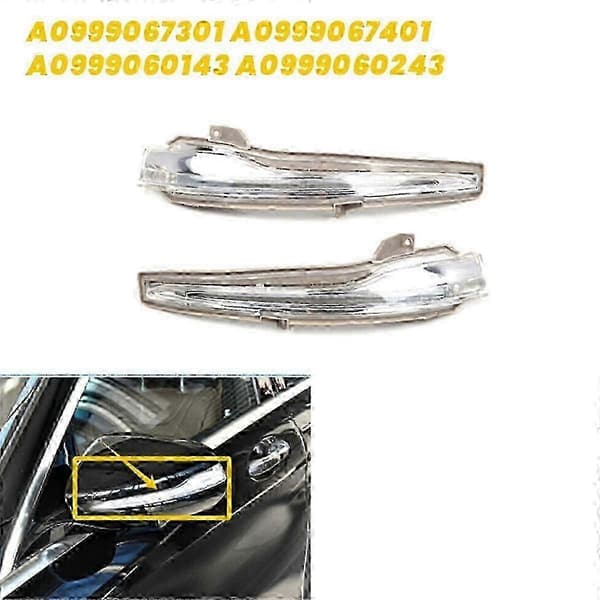 Dynamisk LED-sideblinklys kompatibel med Mercedes W205 W213 C E-klasse