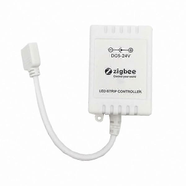 Tuya Zigbee RGB LED Strip Controller 5V-24V, kompatibel med ZHA, Zigbee2MQTT, Tasmota, Alexa, Home Assistant White