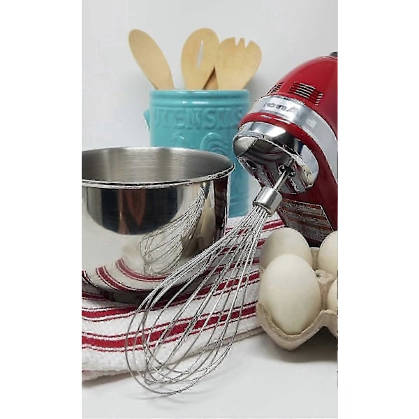 [RM] Rustfrit Stål Håndmixer Pro Pisk Kompatibel med KitchenAid KHMPW
