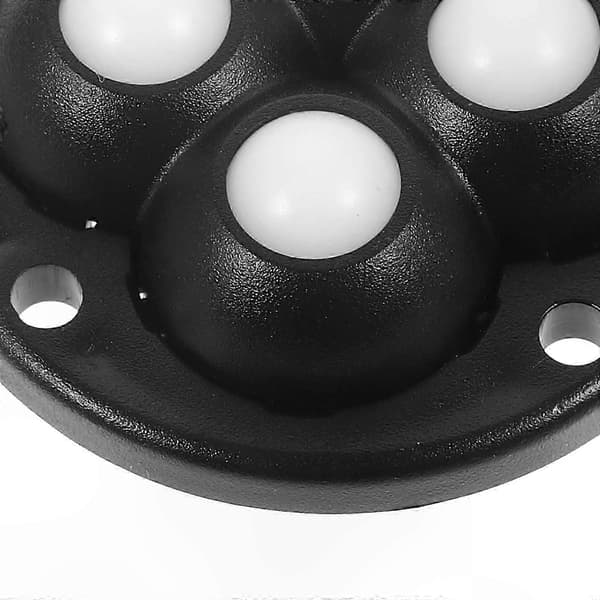 Selvklæbende Mini Drejehjul 4-pak til Små Apparater Black 4.70X4.70X1.50CM
