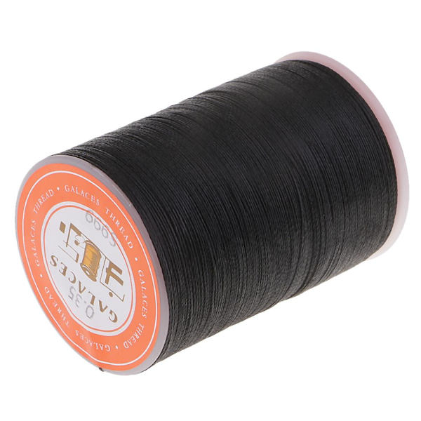 0,35 mm Rund Polyester Vaxtråd Sömnad Svart DIY Hantverkssömnad