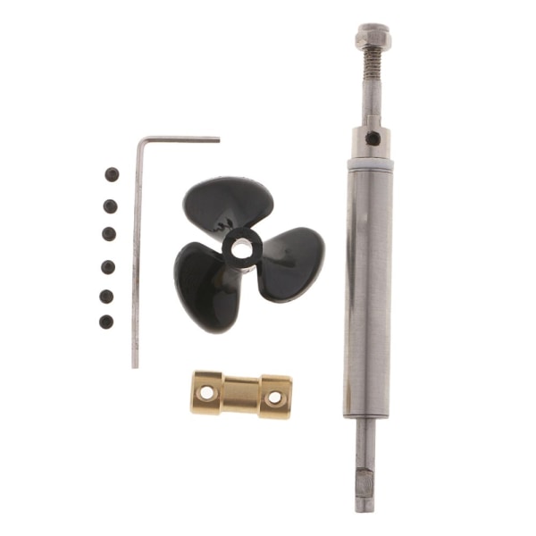 Drivbåt Båtdelar 10cm Metall Drivaxel System Set För 2mm Motor