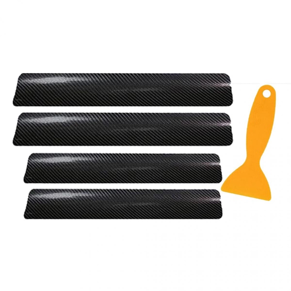 4-pack 3D Dörrtröskel Dekal Repskydd List för Universal Fordons Husbilsdelar
