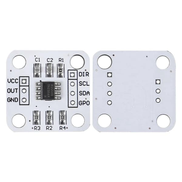 AS5600 Magnetisk Encoder Magnetisk Induktionsvinkelmålingssensormodul 12bit Høj Præcision med Magnet 24 sæt White