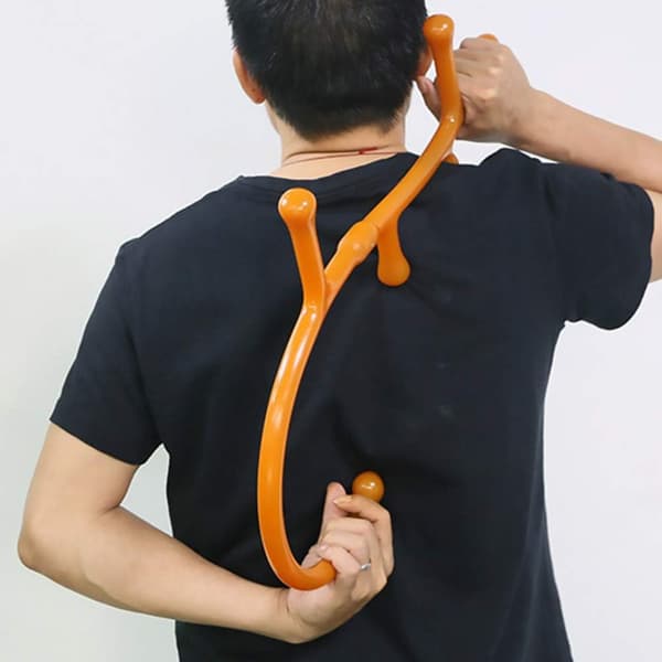 [RM]1. stok Cane Massager Trigger Point Automatisk Massasjekrok Rygg og