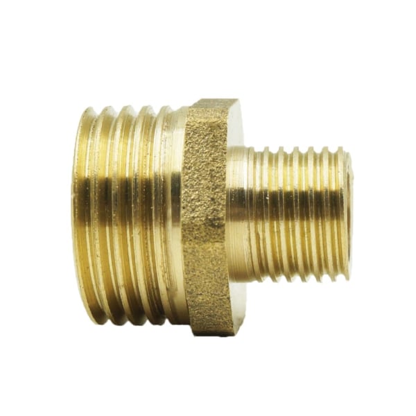 3/8-1/4\" Dubbel Rör Mässing Npt Hane Dubbel Gänga Hane Anslutning