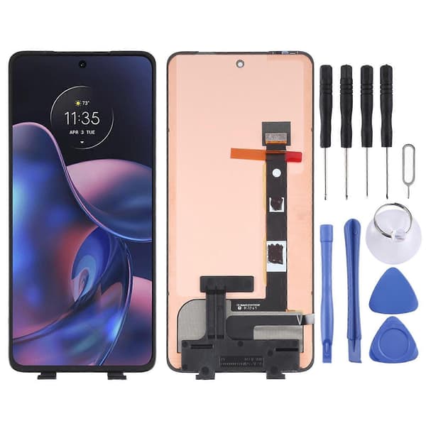 Til Motorola Edge 2022 KOMPATIBEL OLED LCD-skærm MultiColor